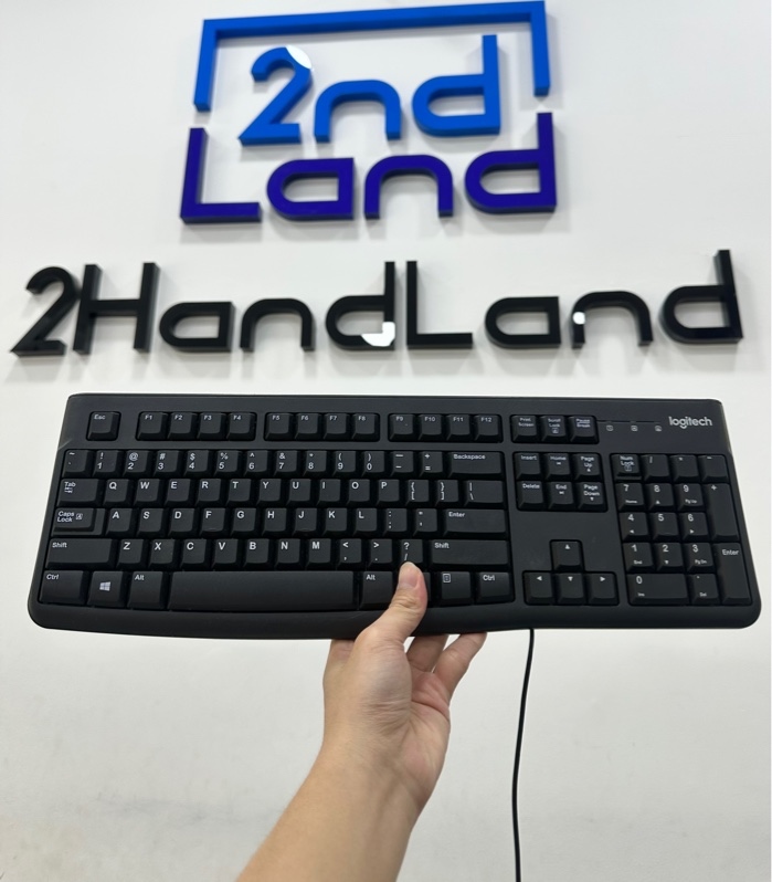 Bàn phím Logitech K120 - 1 mode : dây - Màu đen - Ngoại hình 97% - Body