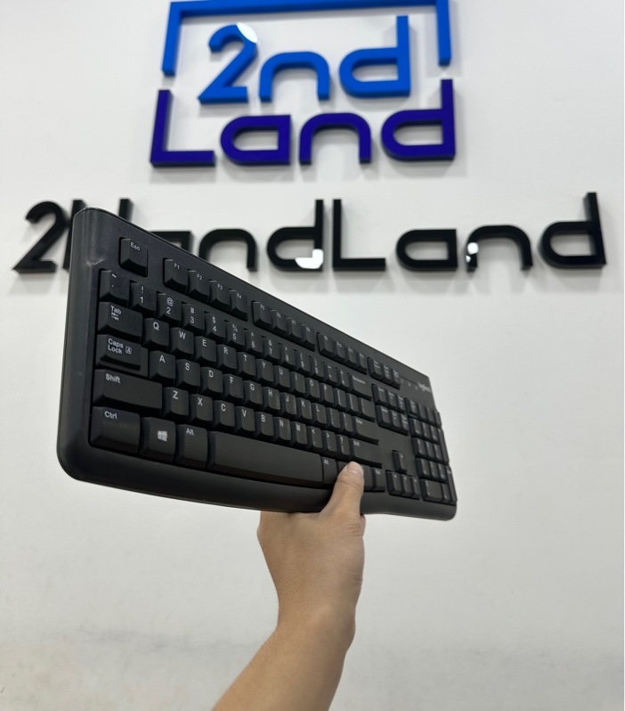 Bàn phím Logitech K120 - 1 mode : dây - Màu đen - Ngoại hình 97% - Body
