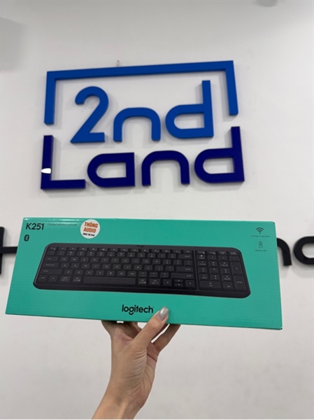 Bàn phím Logitech K251 - 1 mode bluetooth - Màu đen - Ngoại hình 98% - Kèm Box