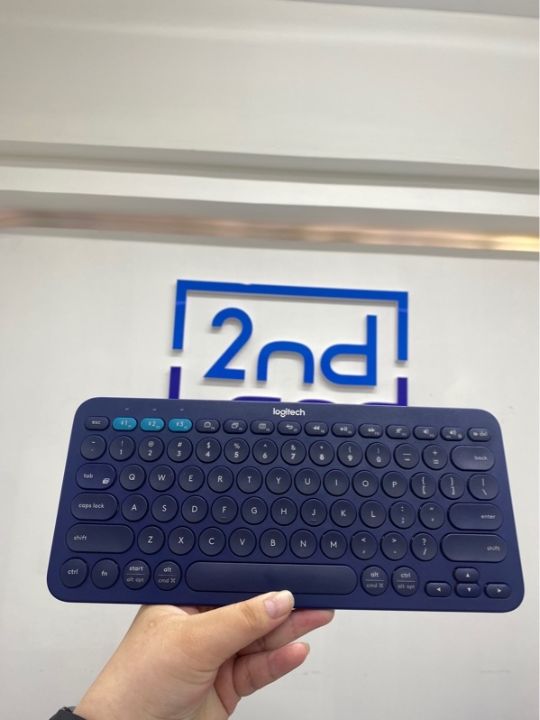 Bàn phím Logitech K380 - 1 mode Bluetooth - Màu xanh đậm - Ngoại hình 98% - Body