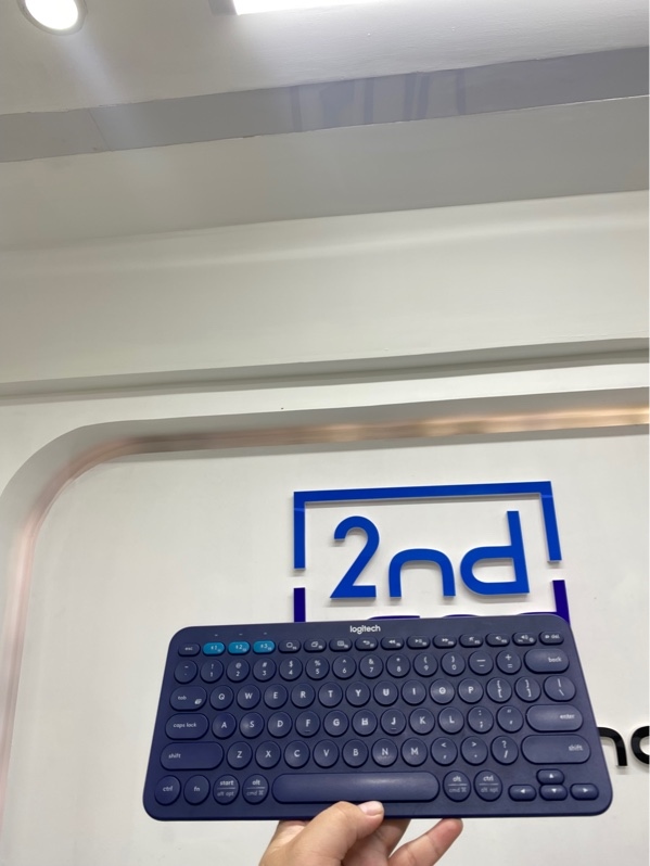 Bàn phím Logitech K380 - 1 mode bluetooth - Màu xanh - Ngoại hình 97,5% - Body