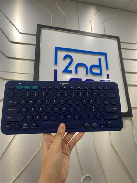 Bàn phím Logitech K380 - 1 Mode Bluetooth - Màu xanh - Ngoại hình: 98% - Body