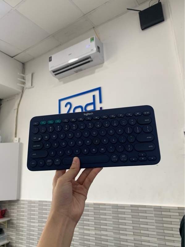 Bàn phím Logitech K380 - Màu xanh - Ngoại hình: 97% - Box