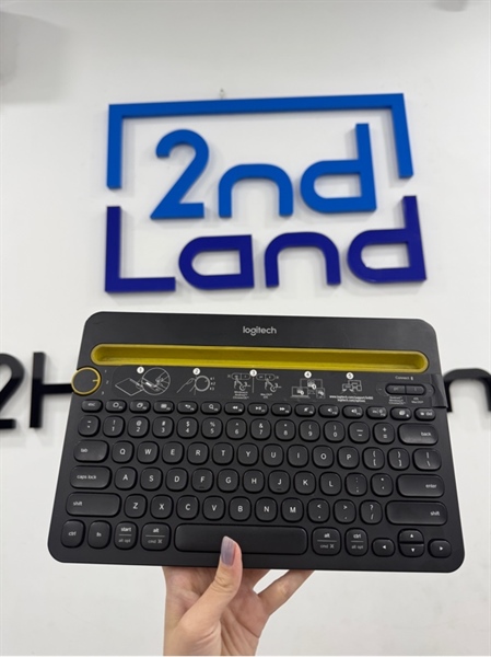 Bàn phím Logitech K480 - 1 mode bluetooth - Màu đen vàng - Ngoại hình 98% - Body