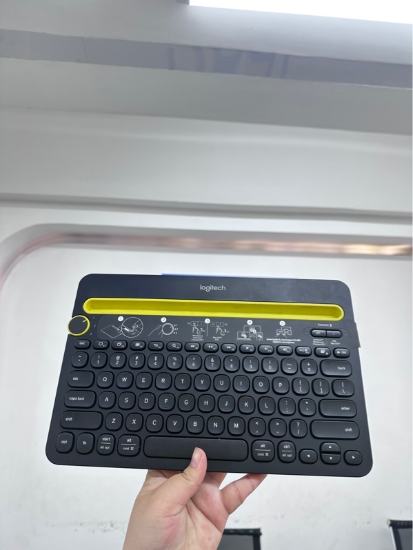 Bàn phím Logitech K480 - 1 mode bluetooth - Màu đen xám - Ngoại hình 97,5% - Trầy nhẹ - Body