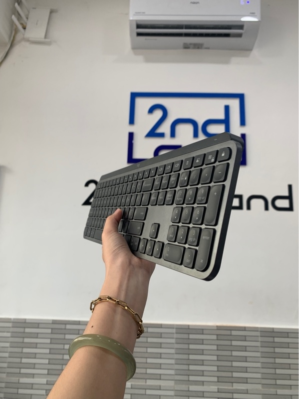 Bàn phím Logitech MX Keys For Bussiness - 2 mod bluetooth + 2.4G - Màu xám - Ngoại hình: 97% - Box