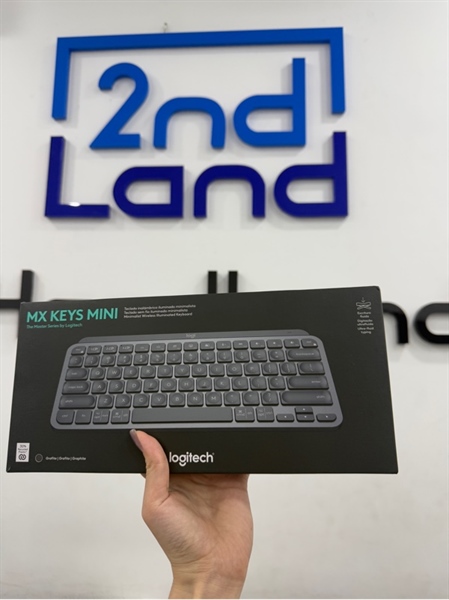 Bàn phím Logitech MXkeys mini - Màu xám - Ngoại hình 99% - Kèm Box , 1 dây usb-c