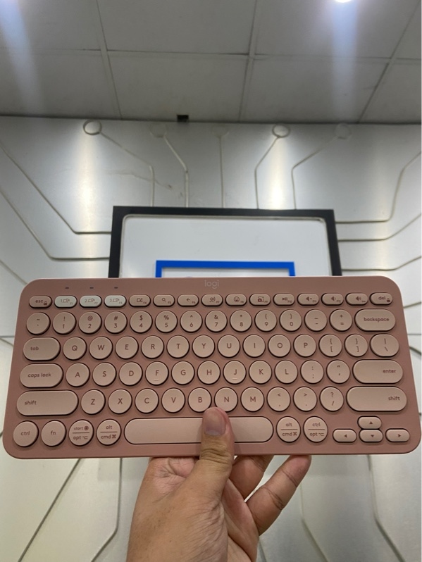 Bàn phím Logitech Pebble Key 2 K380S - 1 mode - Màu hồng - Ngoại hình: 98% - Kèm Box