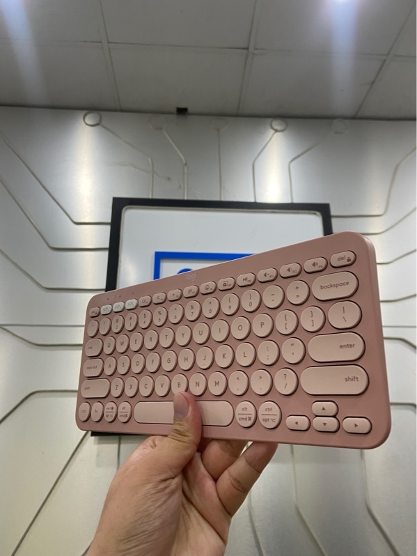Bàn phím Logitech Pebble Key 2 K380S - 1 mode - Màu hồng - Ngoại hình: 98% - Kèm Box