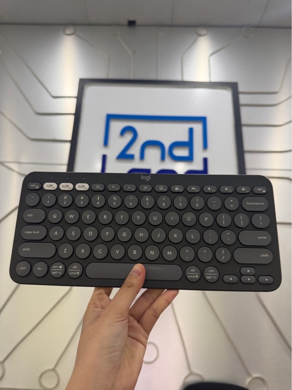 Bàn phím Logitech Pebble Keys 2 K380S - 1 mode bluetooth - Màu đen - Ngoại hình: 97% - Kèm Box