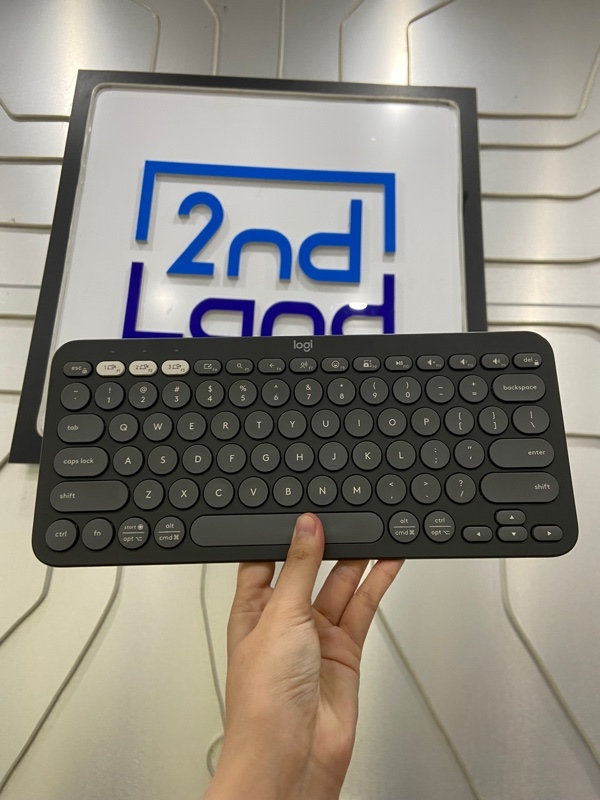 Bàn phím Logitech Pebble Keys 2 K380s - 1 mode kết nối(bluetooth) - Xài pin - Màu đen - Ngoại hình: 98% - Body