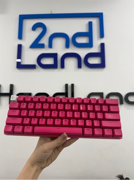 Bàn phím Logitech Pro X 60 - 3 mode - Màu hồng - Ngoại hình 98% - Kèm túi đựng , receiver , dây kết nối 1