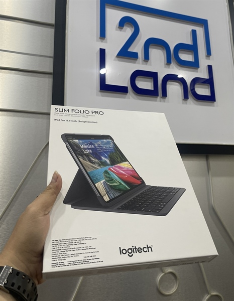 Bàn Phím Logitech Slim Folio Pro Ipad Pro 12.9 inch - Gen 3 - Màu Đen - Newseal