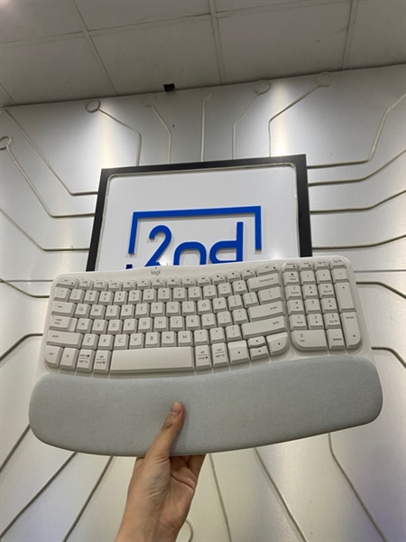 Bàn phím Logitech Wave Keys - Màu trắng - Ngoại hình: 98% - FullBox