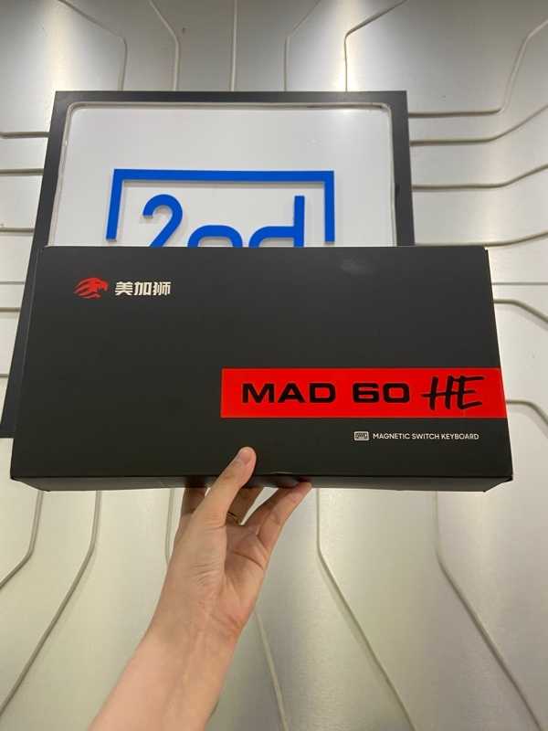 Bàn phím Mad 60HE - 1 mode dây kết nối - Màu đen - Ngoại hình: 97% - Đã thay 3 phím keycap khác - FullBox