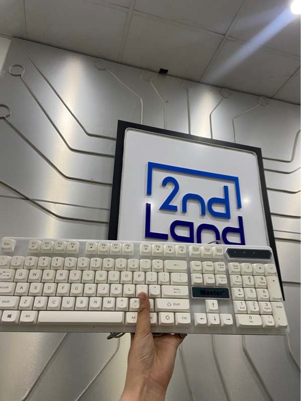 Bàn phím Master EKG802 - 1 mode dây kết nối - Màu trắng - Ngoại hình: 97% - Kèm Box