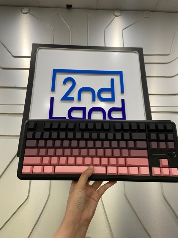 Bàn phím Mchose K87S - 3 mode : 2.4/dây/bluetooth - Màu đen hồng - Ngoại hình: 99% - FullBox