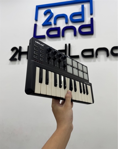 Bàn phím Midi Worlde Panda Mini 25 Keys - Màu đen - Ngoại hình 97% - Kèm box + Dây kết nối 1