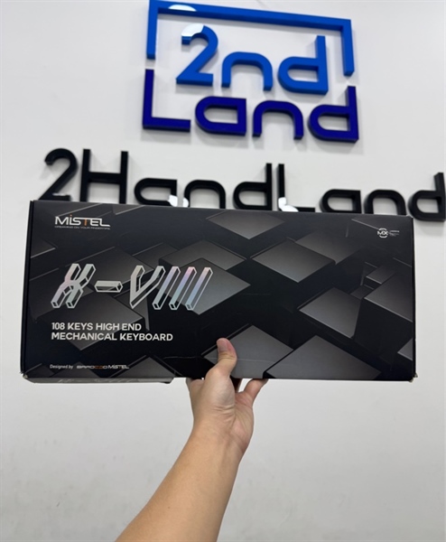 Bàn phím Mistel Sleeker X-VIII Gloaming - 1 mode : dây - Màu trắng đen - Ngoại hình 97% - Box + dây 3