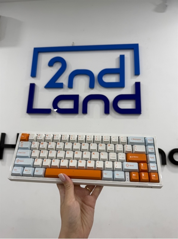 Bàn phím Monka 3067 pro - 3 mode - Màu trắng - Ngoại hình 98% - Ố đế chống trượt - Kèm dây, usb-c