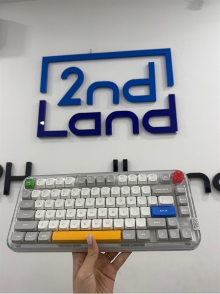 Bàn phím Nuphy Kick 75 - 3 mode - Màu trắng - Ngoại hình 98% - Fullbox kèm receiver , 1 dây usb-c 1