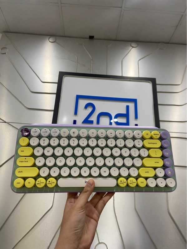 Bàn phím Pop Keys Logitech - Model YR0080 - Màu tím - Ngoại hình: 97% - FullBox
