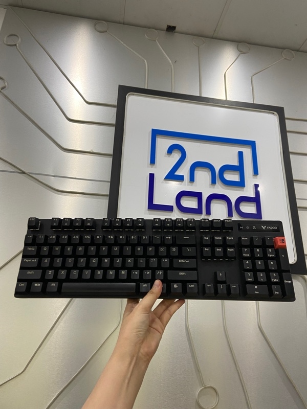 Bàn phím Rapoo V500 Pro - 2 mode kết nối (2.4, dây) - Màu đen - Ngoại hình: 97% - Đã thay 1 keycap khác - Kèm dây kết nối