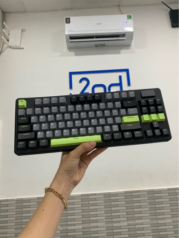 Bàn phím Rapoo V700 Diy-87 - Màu xanh đen - Ngoại hình: 98% - Fullbox