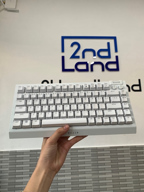 Bàn phím Razer Blackwidow V4 75% White Edition - Màu trắng - Ngoại hình: 97% - Fullbox