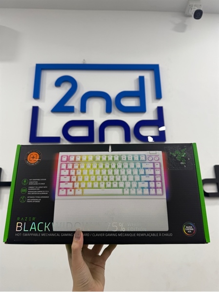 Bàn phím Razer Blackwidow V4 75% White Edition - Màu trắng - Ngoại hình 98% - FullBox