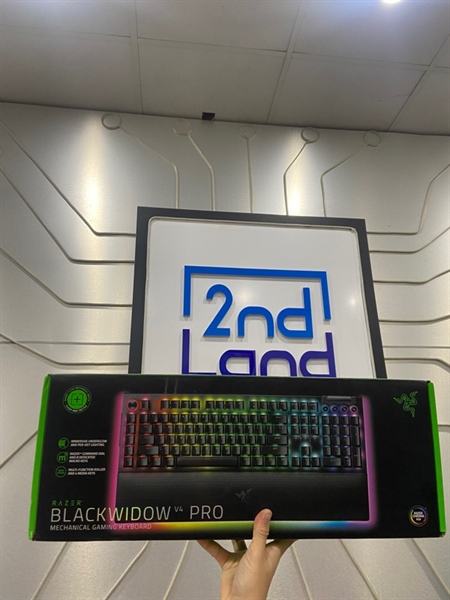 Bàn phím Razer Blackwidow V4 Pro - 1 Mode dây - Màu đen - Ngoại hình: 98% - FullBox
