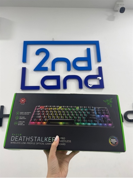 Bàn phím Razer Deathstalker V2 Pro TKL - 3 mode - RGB - Màu đen - Ngoại hình 98% - Fullbox