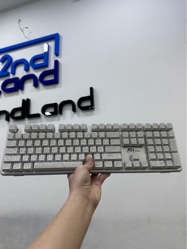 Bàn phím RK Royal Kludge RK918 - 1 mode : dây - Màu trắng - Ngoại hình 97% - Đã thay full keycap - Body