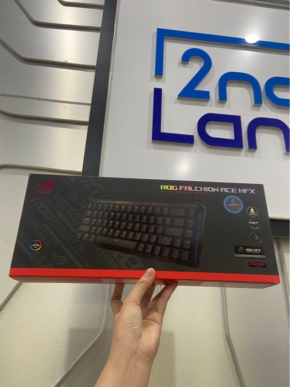 Bàn phím ROG Falchion Ace HFX - Switch Xám - RGB - Màu đen - Ngoại hình: 98% - FullBox