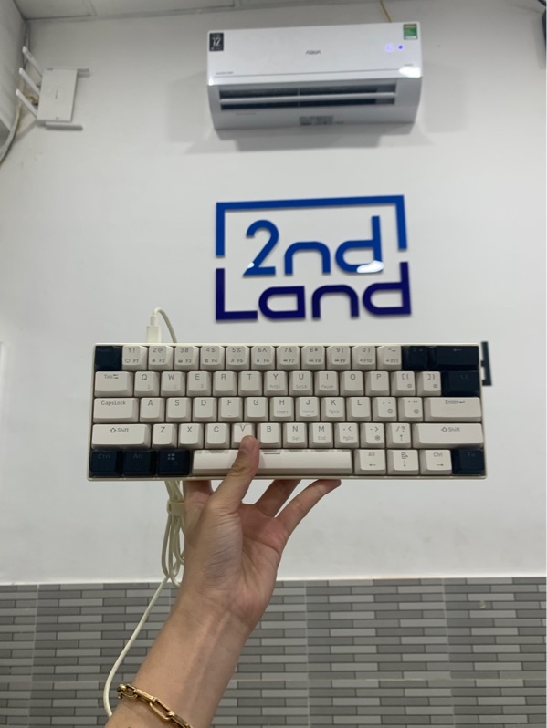 Bàn phím ROYAL KLUDGE RK61 - 3 mode - Màu trắng - Ngoại hình: 97% - Ố - Body
