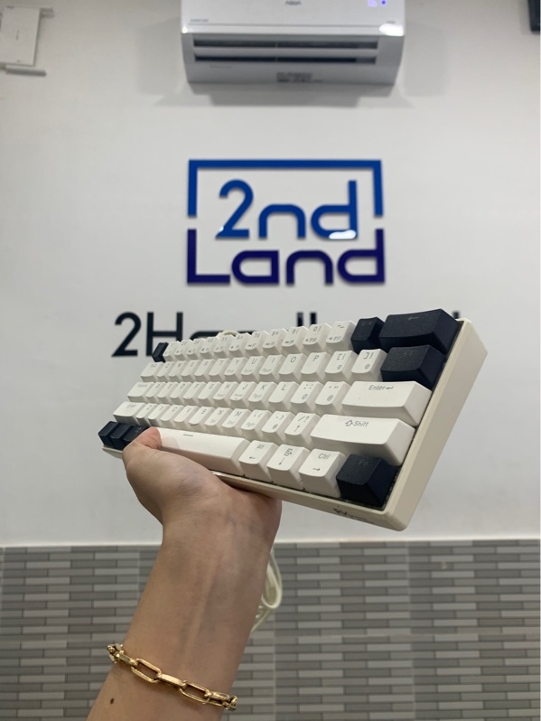 Bàn phím ROYAL KLUDGE RK61 - 3 mode - Màu trắng - Ngoại hình: 97% - Ố - Body