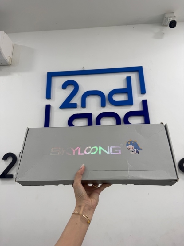 Bàn phím Skyloong G104pro Ruby 02RX - 3 mode - Màu đen hồng - Ngoại hình 98% - Kèm box , switch thay thế , keycaps thay thế