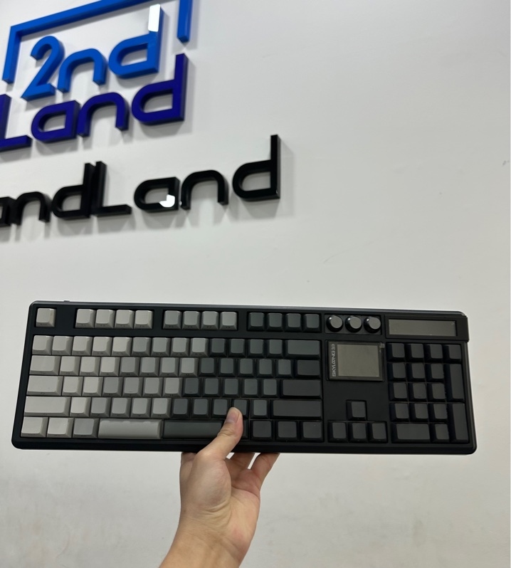 Bàn phím SKYLOONG GK104 PRO - 3 mode - Màu đen xám - Ngoại hình 97% - Kèm box + Dây kết nối + Reciver