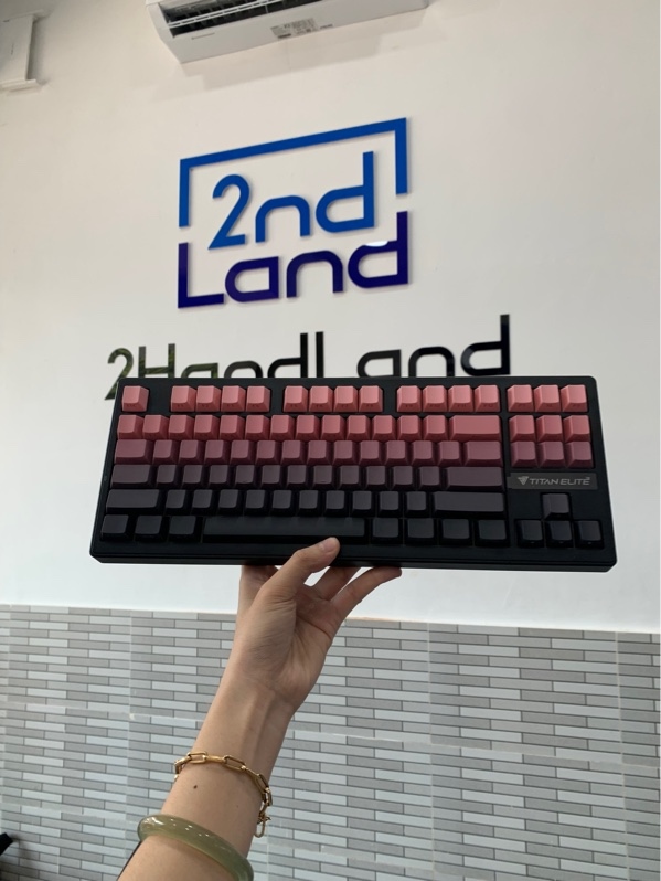 Bàn phím Titan Elite T87 - 3 mod - Màu hồng đen - Ngoại hình: 98% - Fullbox