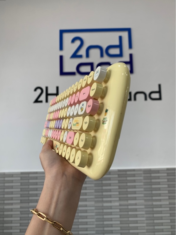 Bàn phím và chuột không dây Moffi Candy - Màu vàng chanh - Ngoại hình: 97% - Chuột loạn con lăn - Fullbox