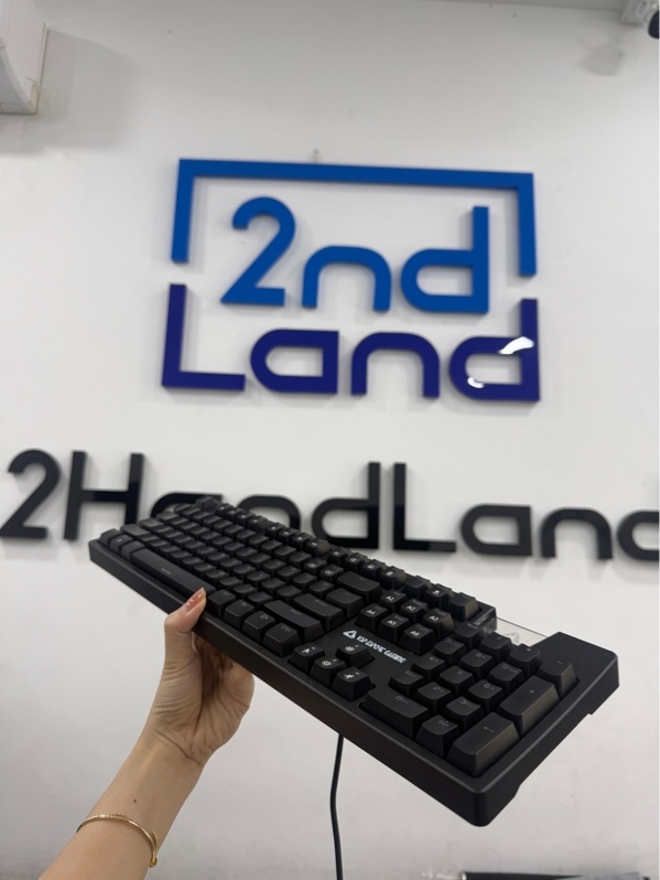 Bàn phím VSP ESport Gaming dòng VM 03 - 1 mode dây - Màu đen - Ngoại hình 97% - chết 3 điểm leds - Body