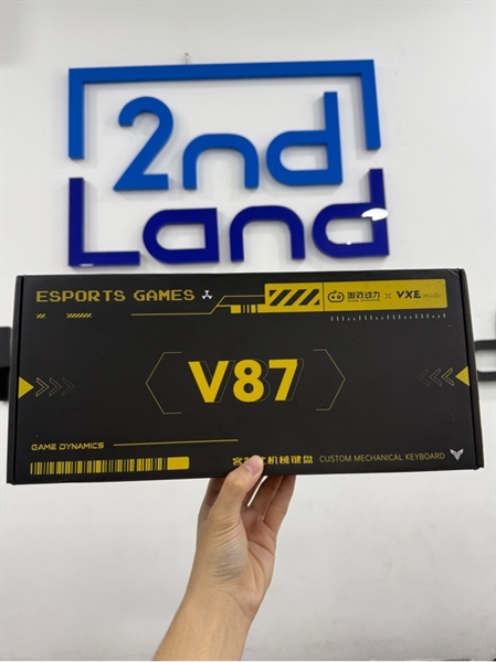 Bàn phím VXE Esport Club V87 - 3 mode - Màu trắng - Ngoại hình 97% - Ố nhẹ - FullBox