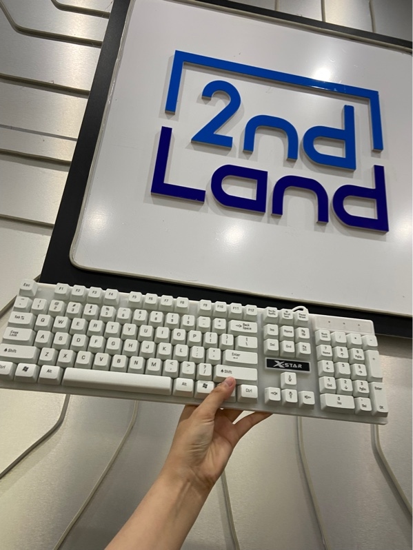 Bàn phím X-STAR X25 - Màu trắng - Ngoại hình: 97% - Kèm Box