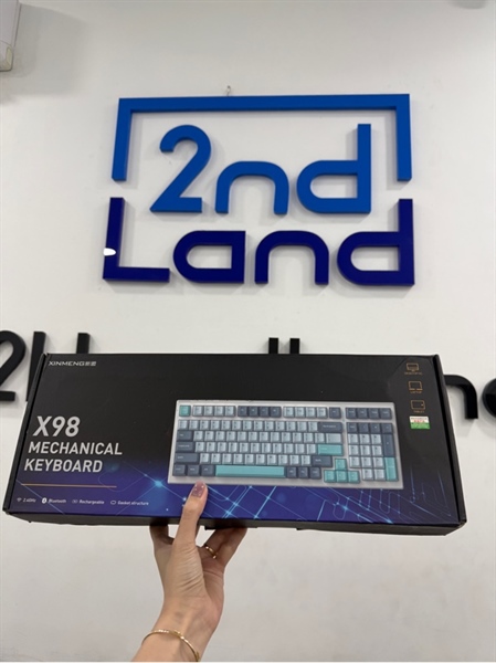 Bàn phím Xinmeng X98 - 3 mode - Màu trắng - Ngoại hình 97% - FullBox