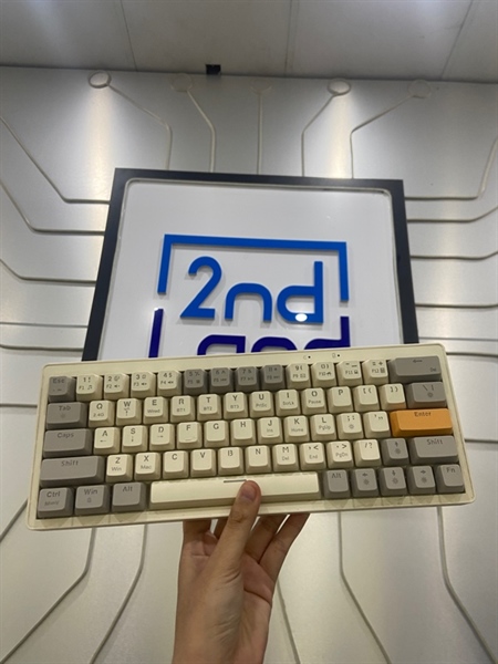 Bàn phím Zifriend ZA63 Pro - 3 Mode - Màu trắng - Ngoại hình: 97% - Thiếu dây kết nối - Body