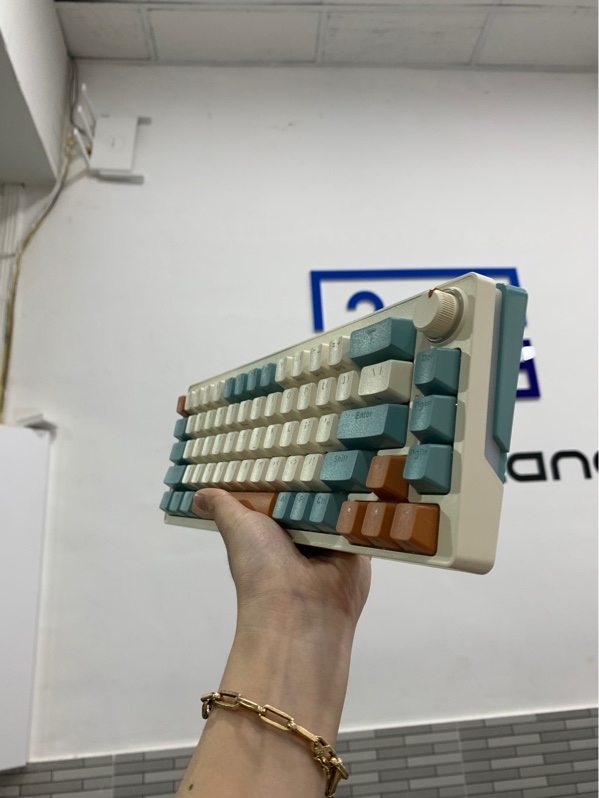 Bàn phím Zifrient ZA68 Pro - 3 mode - Màu xanh - Ngoại hình: 98% - Fullbox