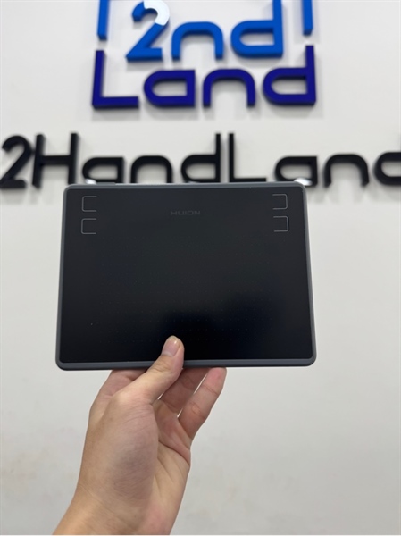 Bảng vẽ cảm ứng HUION H430P - Màu đen xám - Ngoại hình 97% - Trầy mặt vẽ, cổng oxi hóa - Kèm box + Bút + Cục chuyển usb sang micro