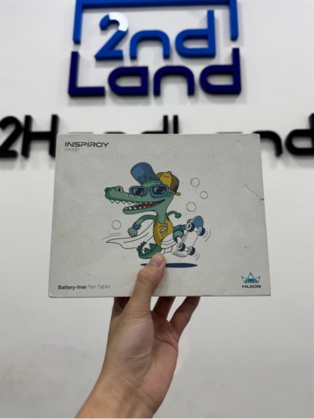 Bảng vẽ cảm ứng HUION H430P - Màu đen xám - Ngoại hình 97% - Trầy mặt vẽ, cổng oxi hóa - Kèm box + Bút + Cục chuyển usb sang micro 3