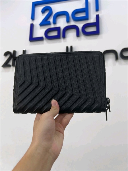 Bao da Balenciaga Car Stripe-embossed Leather Ipad Mini Case In Black - Màu đen - Ngoại hình 98% - Body 2