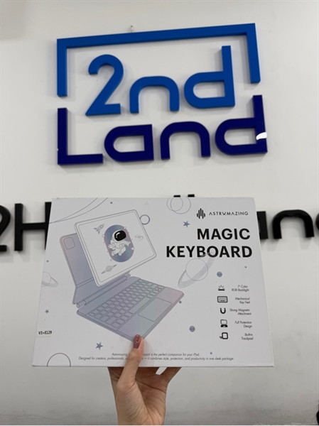 Bao da bàn phím Astro Mazing Pro Magnetic V3 cho iPad Pro M4 12.9 inch - Màu đen - Ngoại hình 98% - FullBox